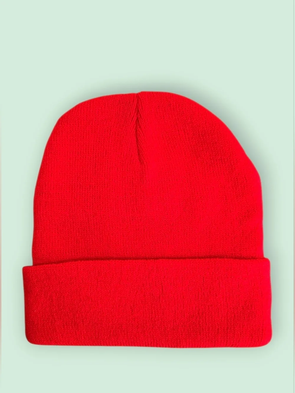 Nike Kids Red Cuffed Beanie-New - Picture 3 of 4